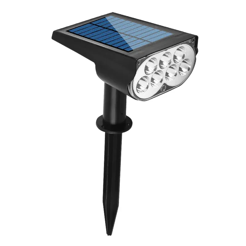 solar powered 7led lamp adjustable solar spotlight in ground ip65 waterproof landscape wall light -47