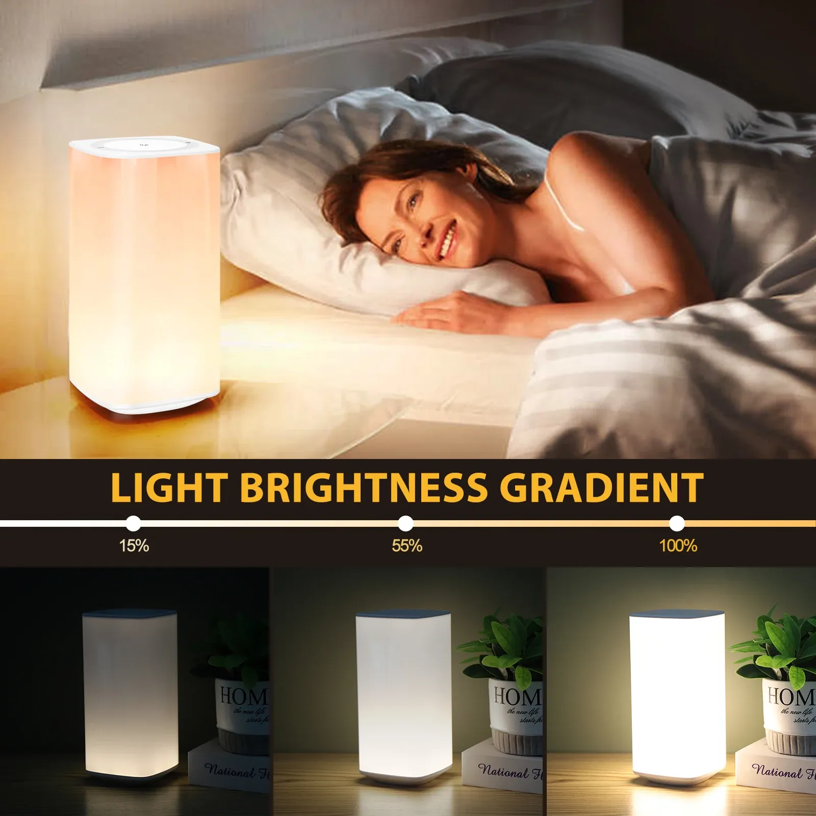 touch color changing night light bedroom bedside light remote control desk light dimmable timed shutdown usb charging-39