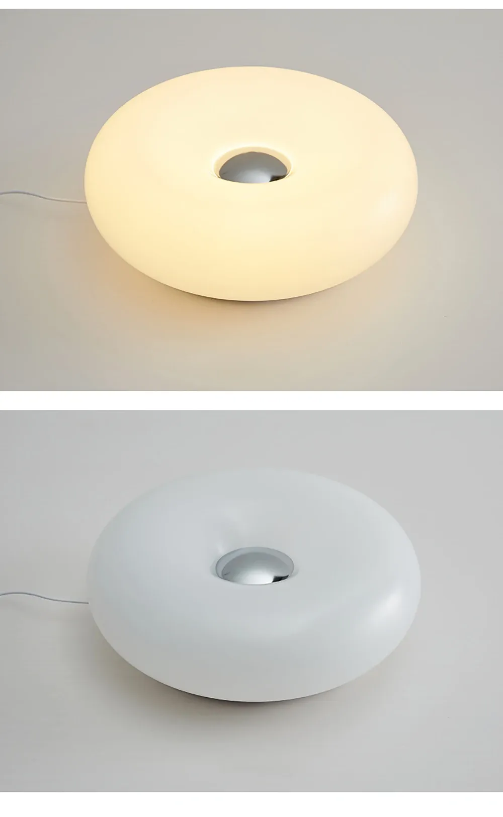 bedroom bedside lamp usb plug bauhaus living room dining room decoration donut ambient light-50