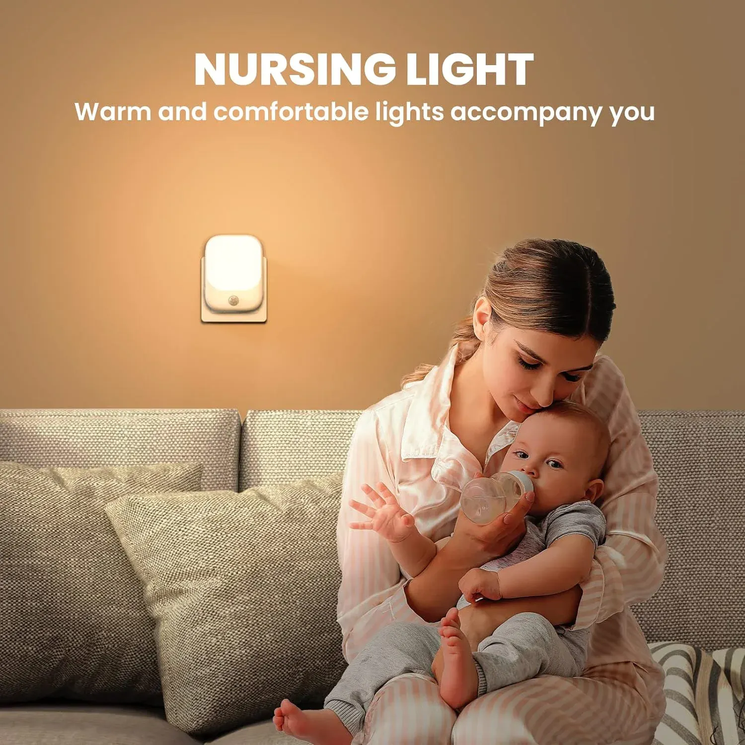 plug in led motion sensor night lights for kids bedroom auto dusk to dawn sensor dimmable wireless cabinet lamp-43