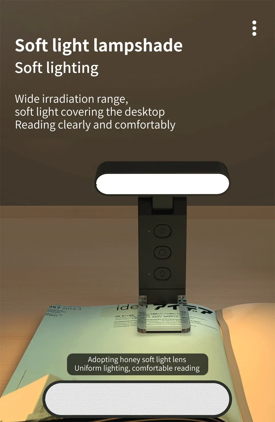 led usb rechargeable book light reading lights eye protection night light portable clip desk lights bookmark read timing lamp-44