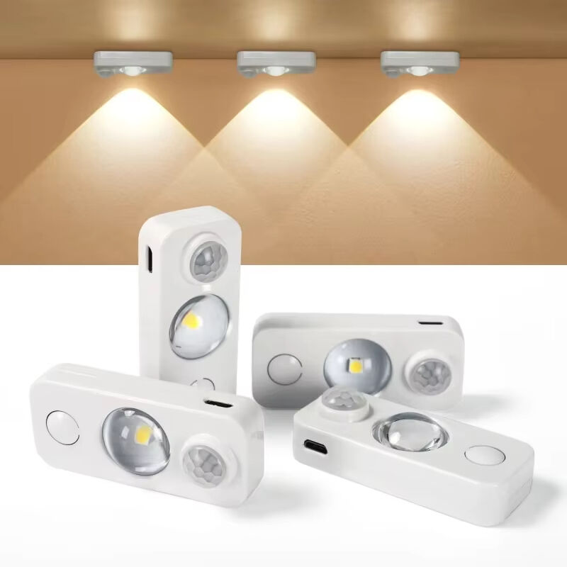 Luzes com Sensor de Movimento LED Recarregáveis para Armários