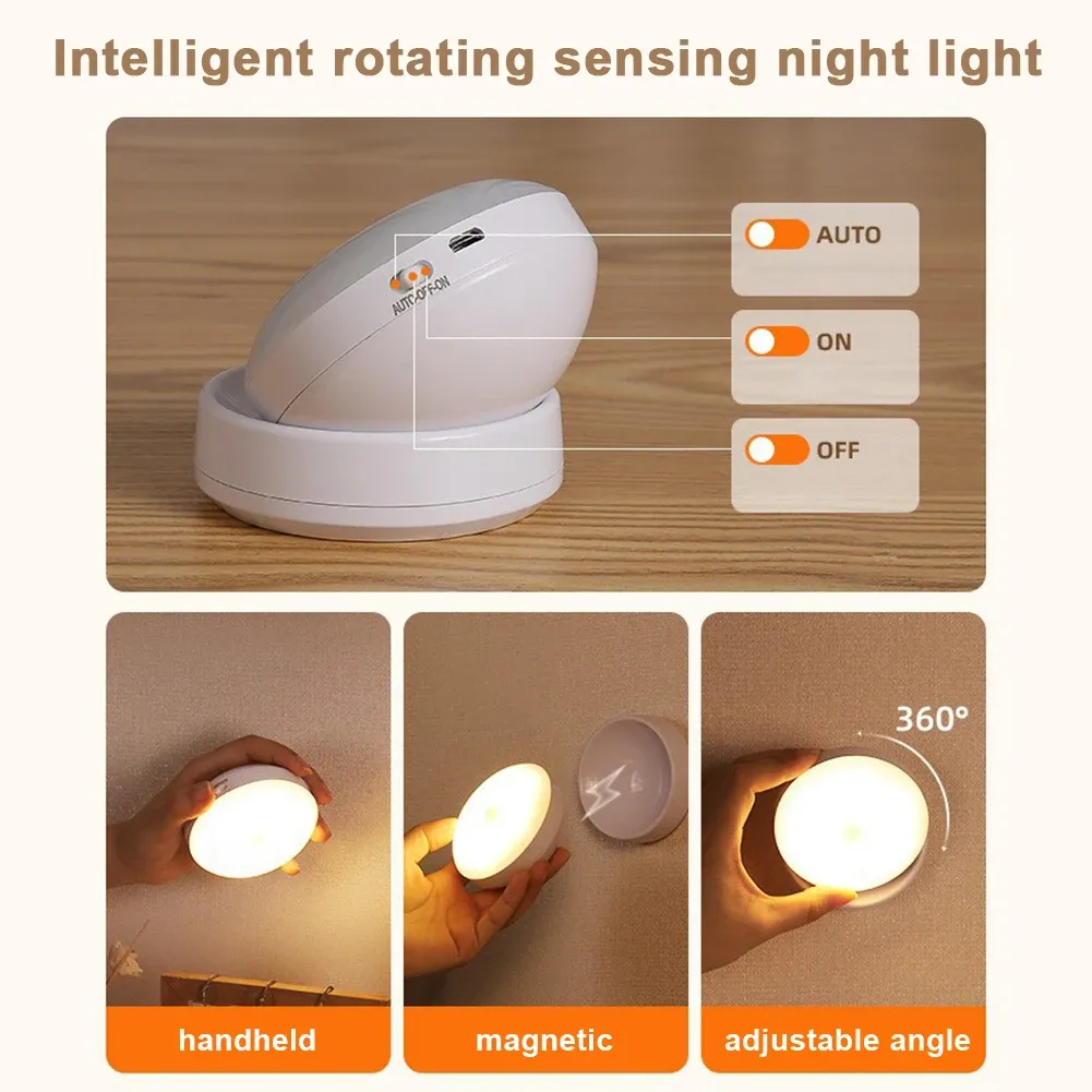 night lamp with motion sensor light rechargeable wireless led bar lighting 360 rotating magnetic for room bedside table-46