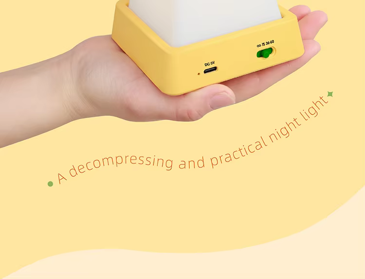 rechargeable keyboard shape press night lamps-3