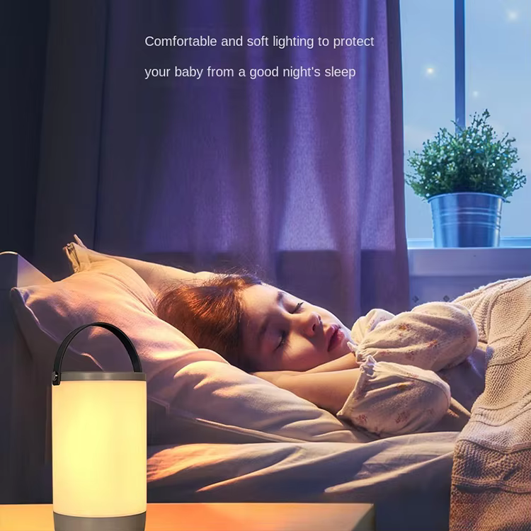 New Desktop Night Light RGB Touch Dimming Lamp Controls Portable Pat Lamp USB Charging Atmosphere Lamp
