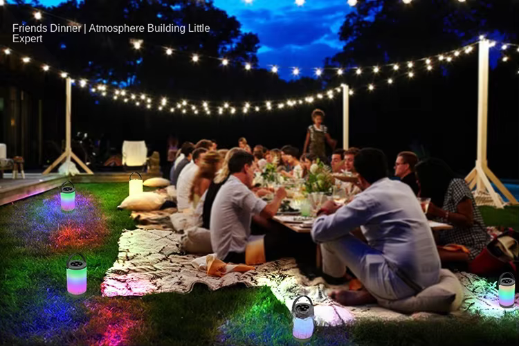 New Desktop Night Light RGB Touch Dimming Lamp Controls Portable Pat Lamp USB Charging Atmosphere Lamp
