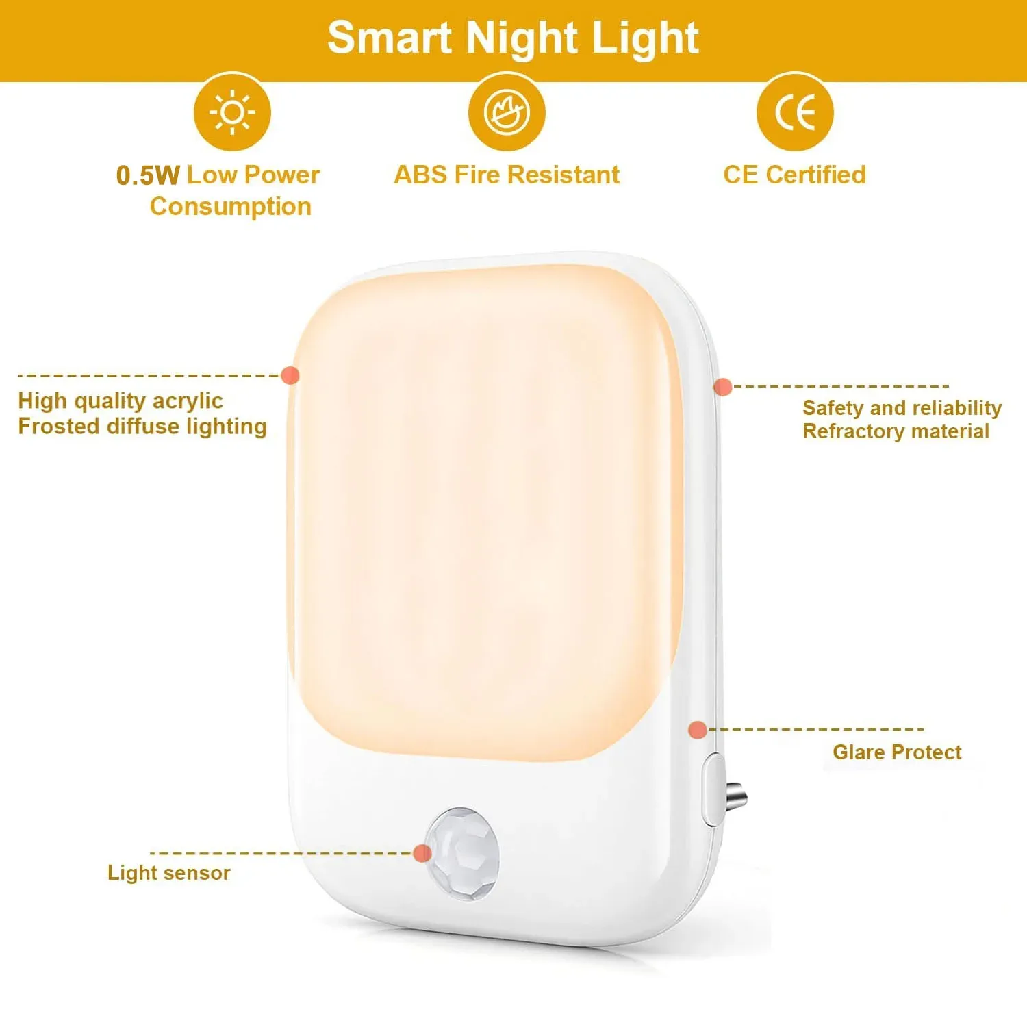 plug in led motion sensor night lights for kids bedroom auto dusk to dawn sensor dimmable wireless cabinet lamp-55