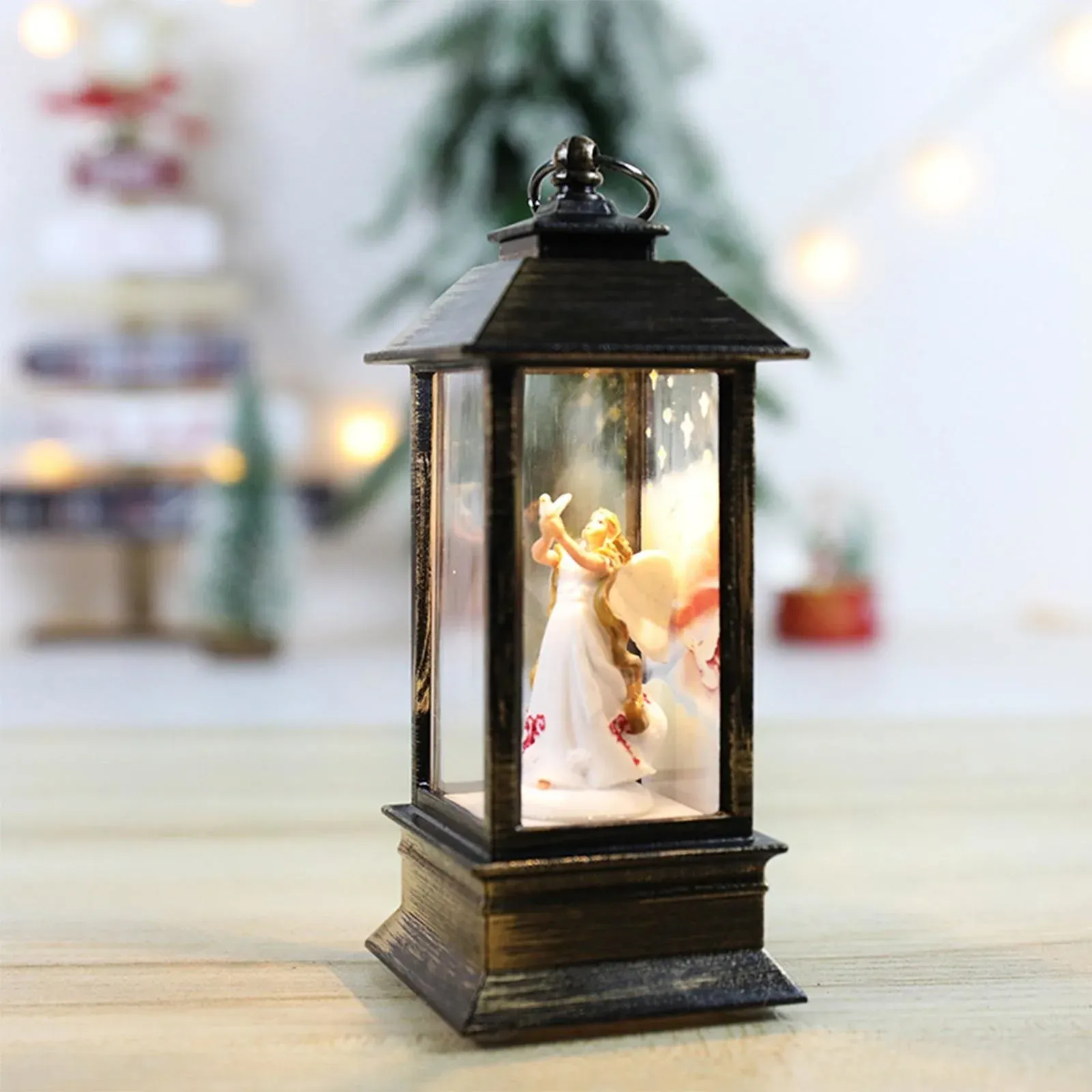 merry christmas decoration christmas lanten led globe hanging vintage santa lamp snowman tea led lantern light castle-74