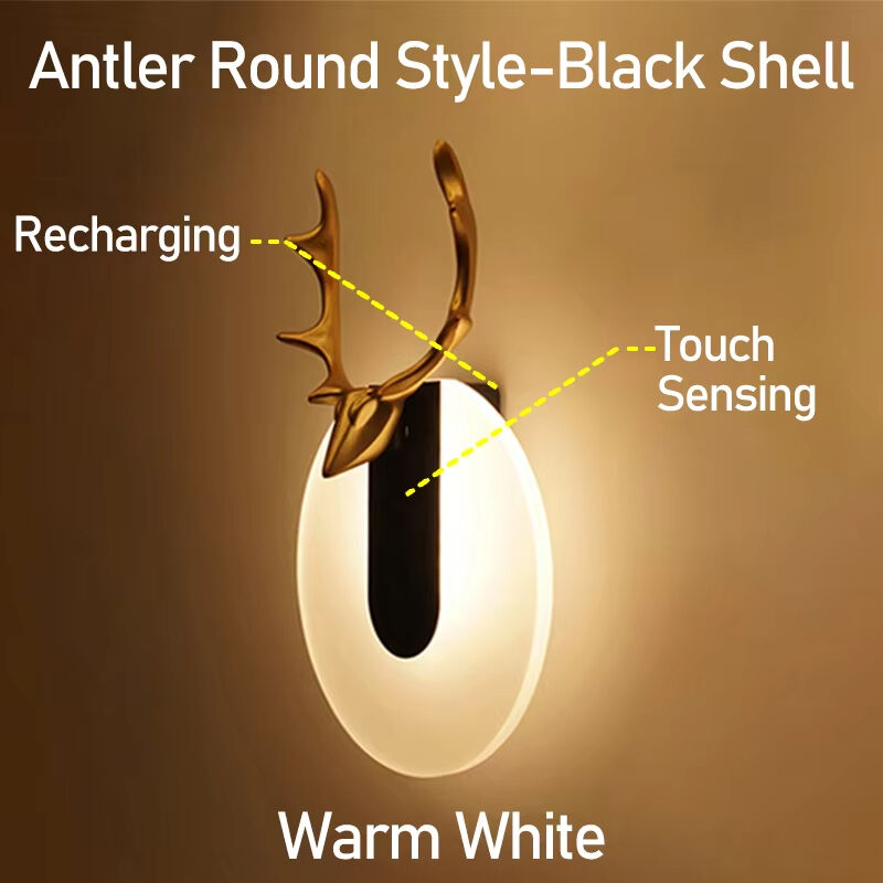 PIR Motion Sensor Acrylic Wall Lamp USB Recharge Wireless LED Indoor Sconce Lamp Bedroom Living Room Modern Nordic Night Light