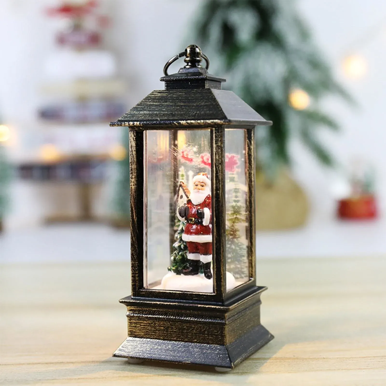 merry christmas decoration christmas lanten led globe hanging vintage santa lamp snowman tea led lantern light castle-65