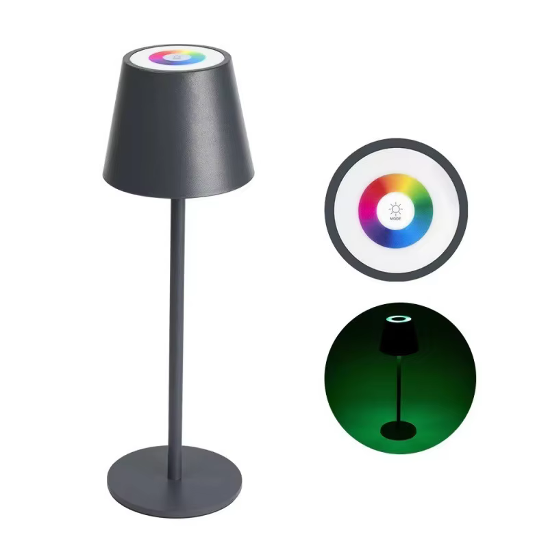 Hotel Cordless Usb Rechargeable Table Lamp Poldina Waterproof Touch Switch Table Lamp for Bedroom Hotel Living Room Restaurant