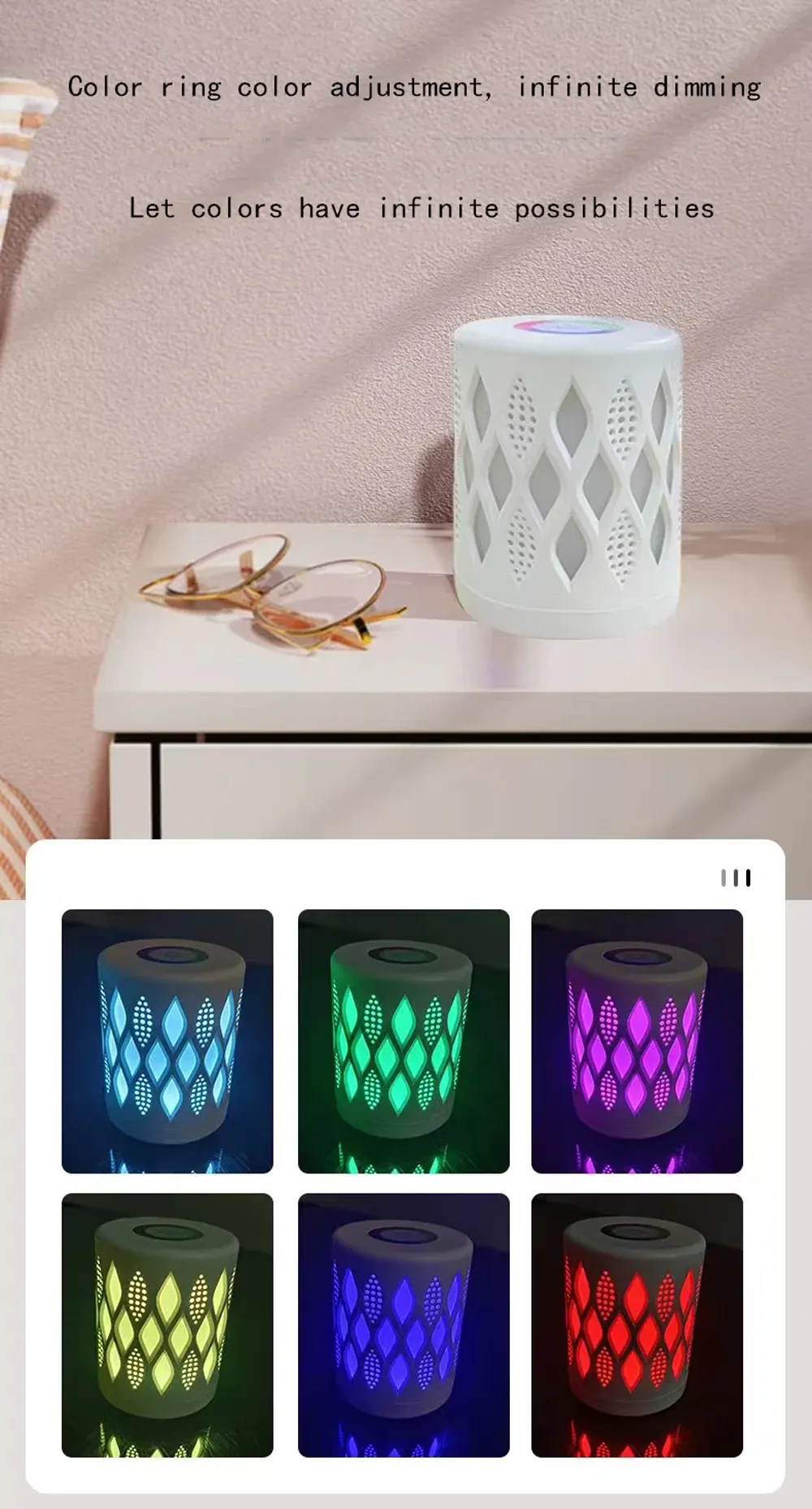 touch charging bedroom sleeping atmosphere small night light antique style niche circular living room portable light-41