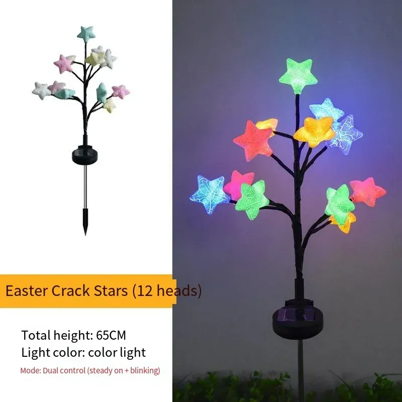 solar easter cracked egg light led landscape atmosphere light outdoor waterproof courtyard garden decoration festival light-53