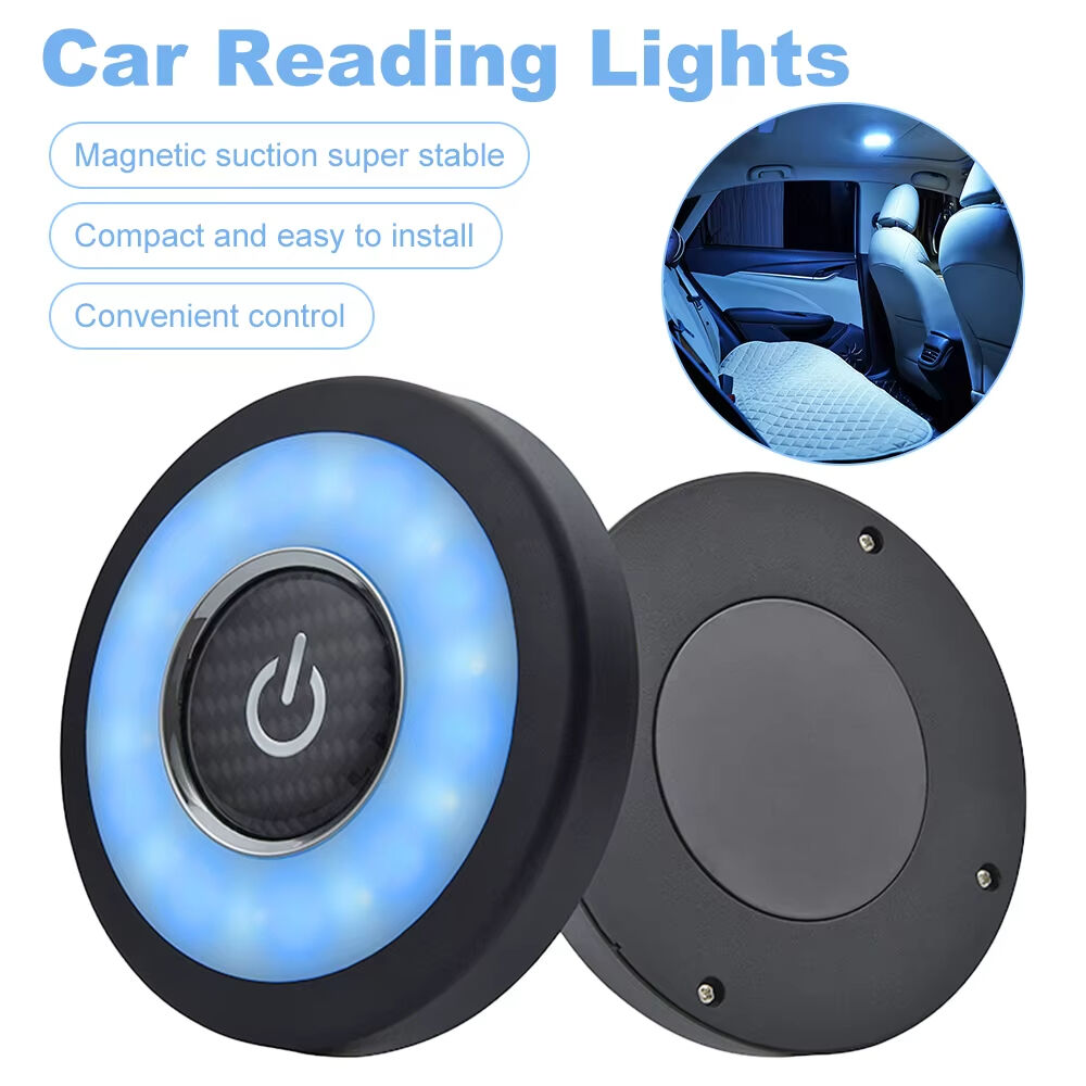  LED Night Car Backseat Ceiling Roof Light Kits Square Dome Vehicle Indoor Ceiling Lamp Magnetic LED Car Interior Reading Light