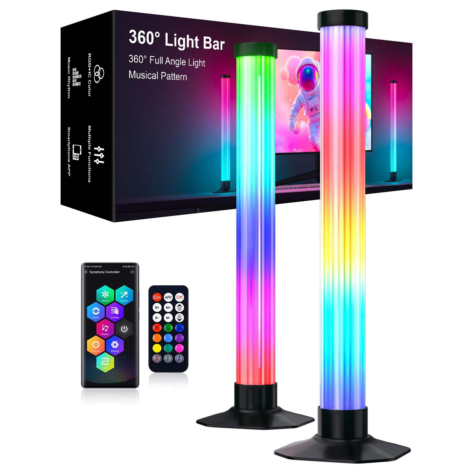 emitere de lumină pe 360 de grade, alimentată prin USB