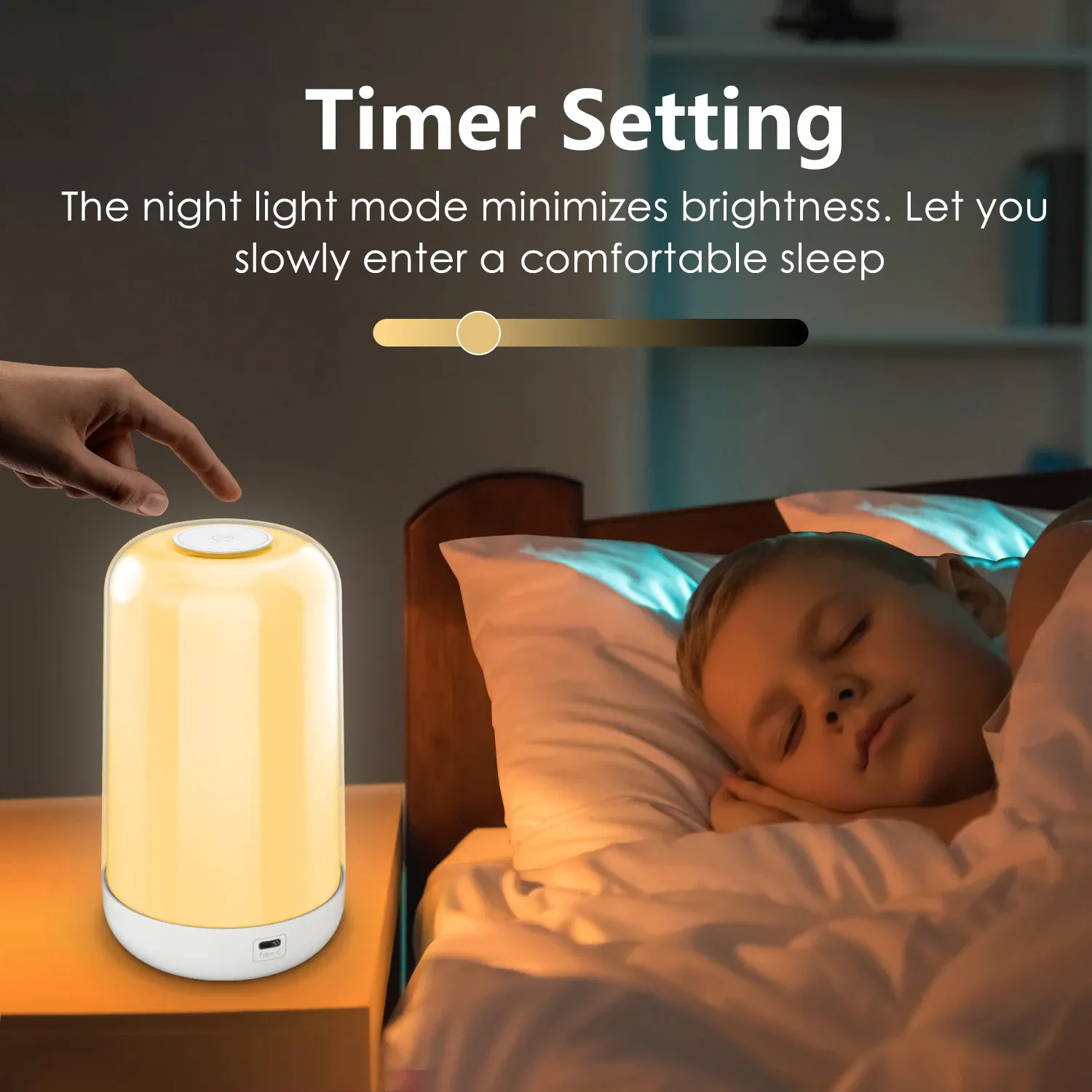 smart led kids night light rgb dimmable touch light app control music synchronization usb charging for bedroom bedside game room-40