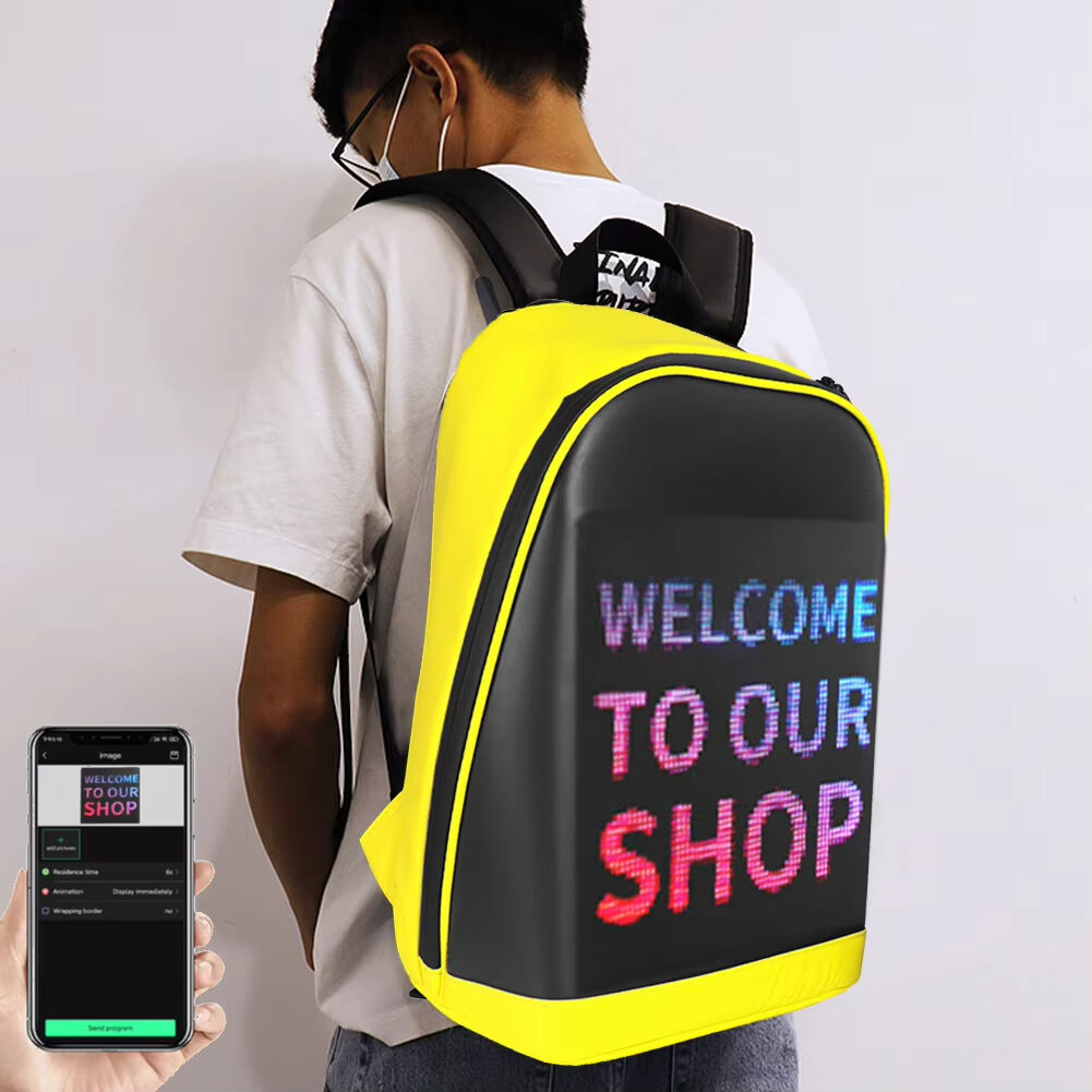 LED Advertising Backpack BLUETH Version Portable LED Backpack Magic Smart Walking Billboard APP Control Outdoor Led Display Bag