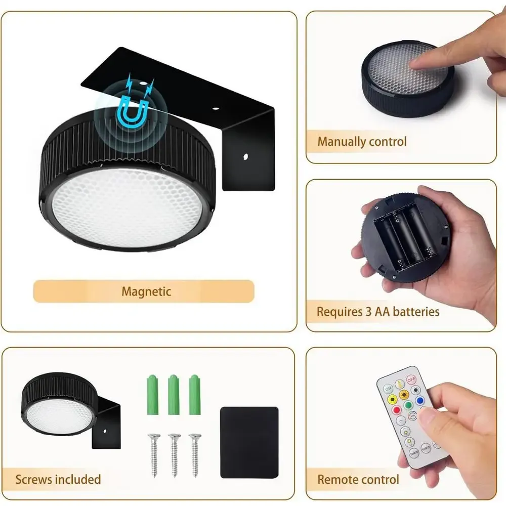 remote control adjustable battery powered painting lamp-11