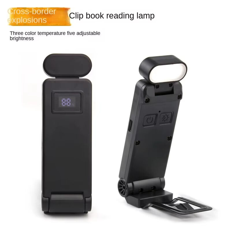 Book Light USB Rechargeable Dormitory Reading Light Warm Cool White Daylight Portable Flexible Easy Clip Night Reading Lamp