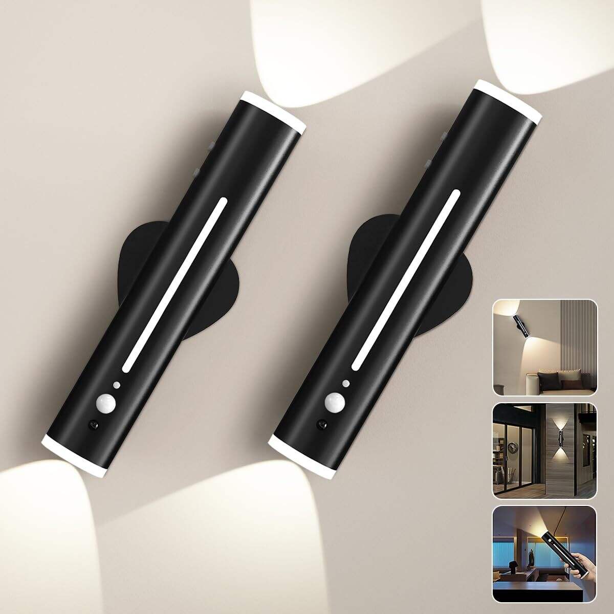 LED Na Maaaring Mag-recharge Wall Motion Sensor Light