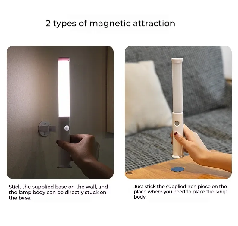 led motion sensor usb night light magnetic wall lamp -46