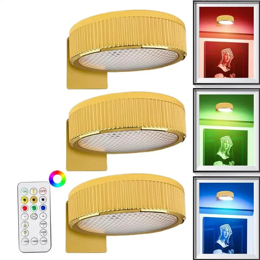 remote control adjustable battery powered painting lamp-6
