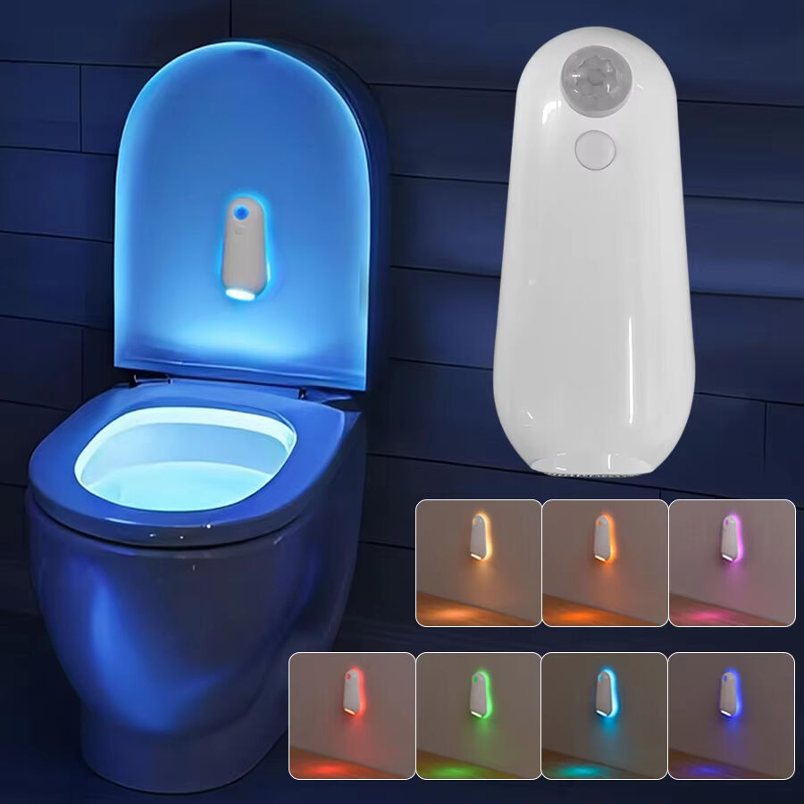 USB Rechargeable Wireless Waterproof RGB Toilet Night Light 