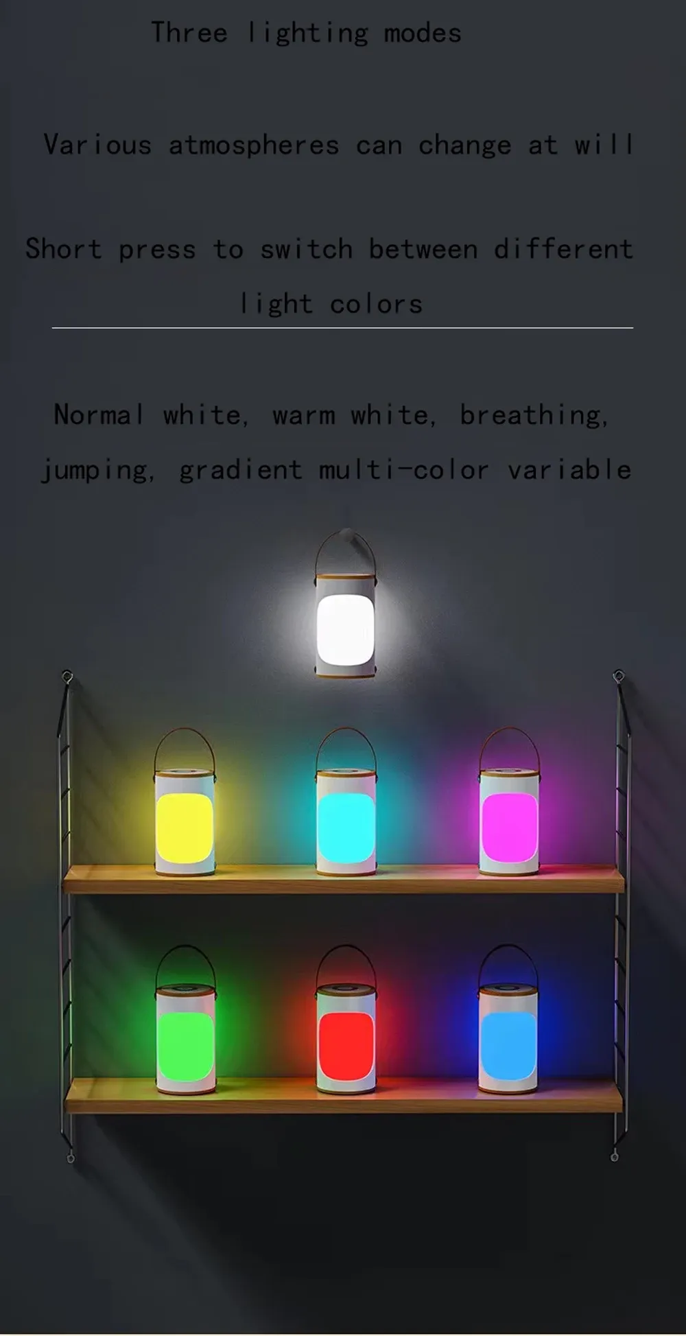 led touch charging home night light couple mother baby breastfeeding bedside lamp portable rainbow atmosphere camping light-40