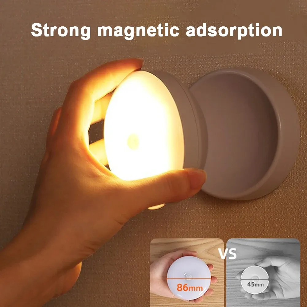 night lamp with motion sensor light rechargeable wireless led bar lighting 360 rotating magnetic for room bedside table-39