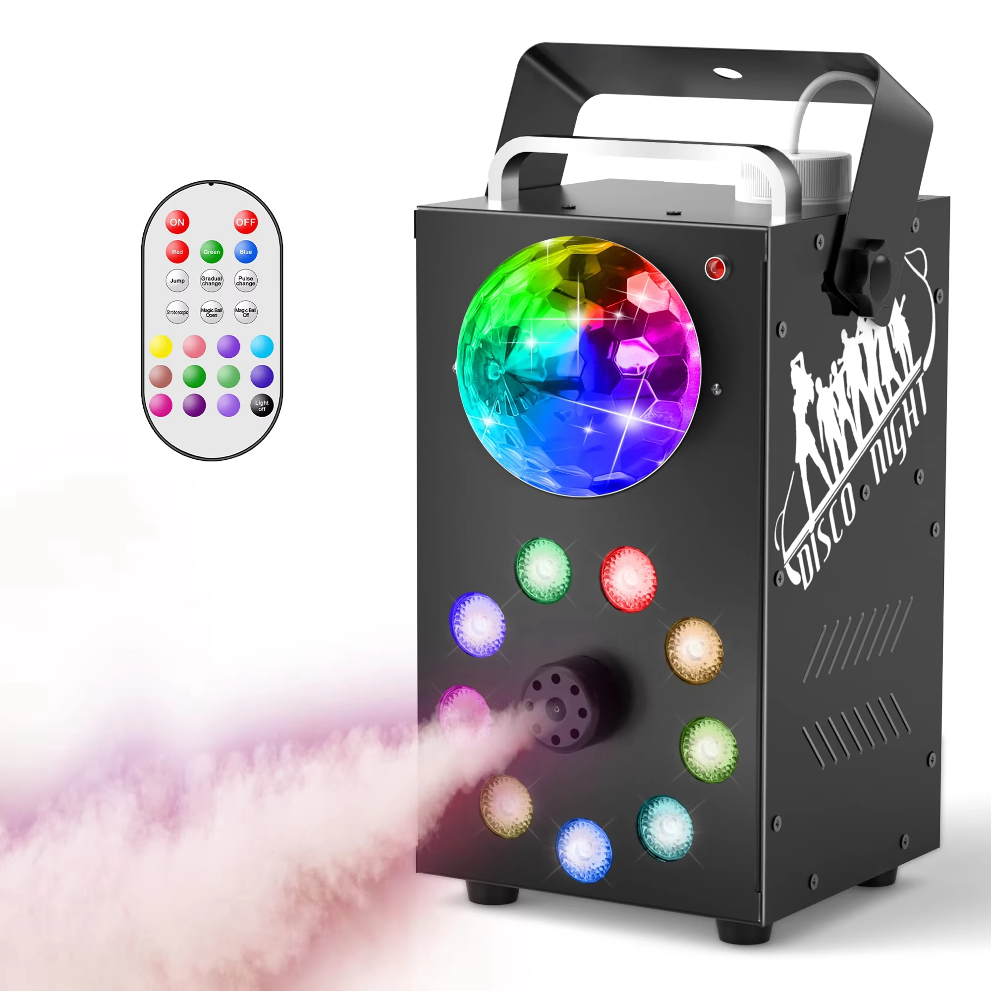 700W Stage Lighting Smoke Machine Fog Machine LED Colorful Haze Machine Remote Control Fogger For Wedding Party Dj Disco