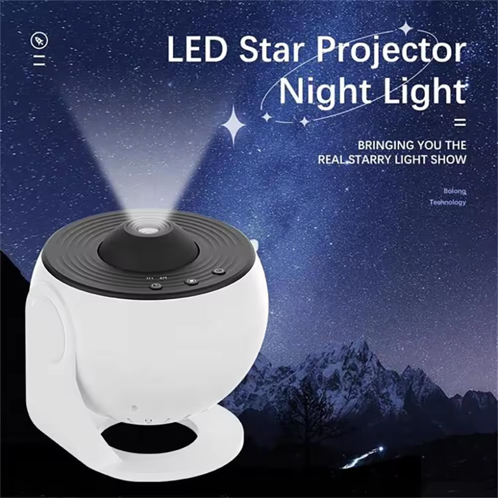 Globe Creative Star Grojector Light Indoor Rotating Dynamic Atmosphere Galaxy Projector Bedroom Dream Universe Projector Lamp