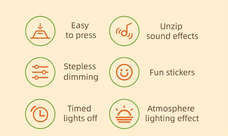 rechargeable keyboard shape press night lamps-4