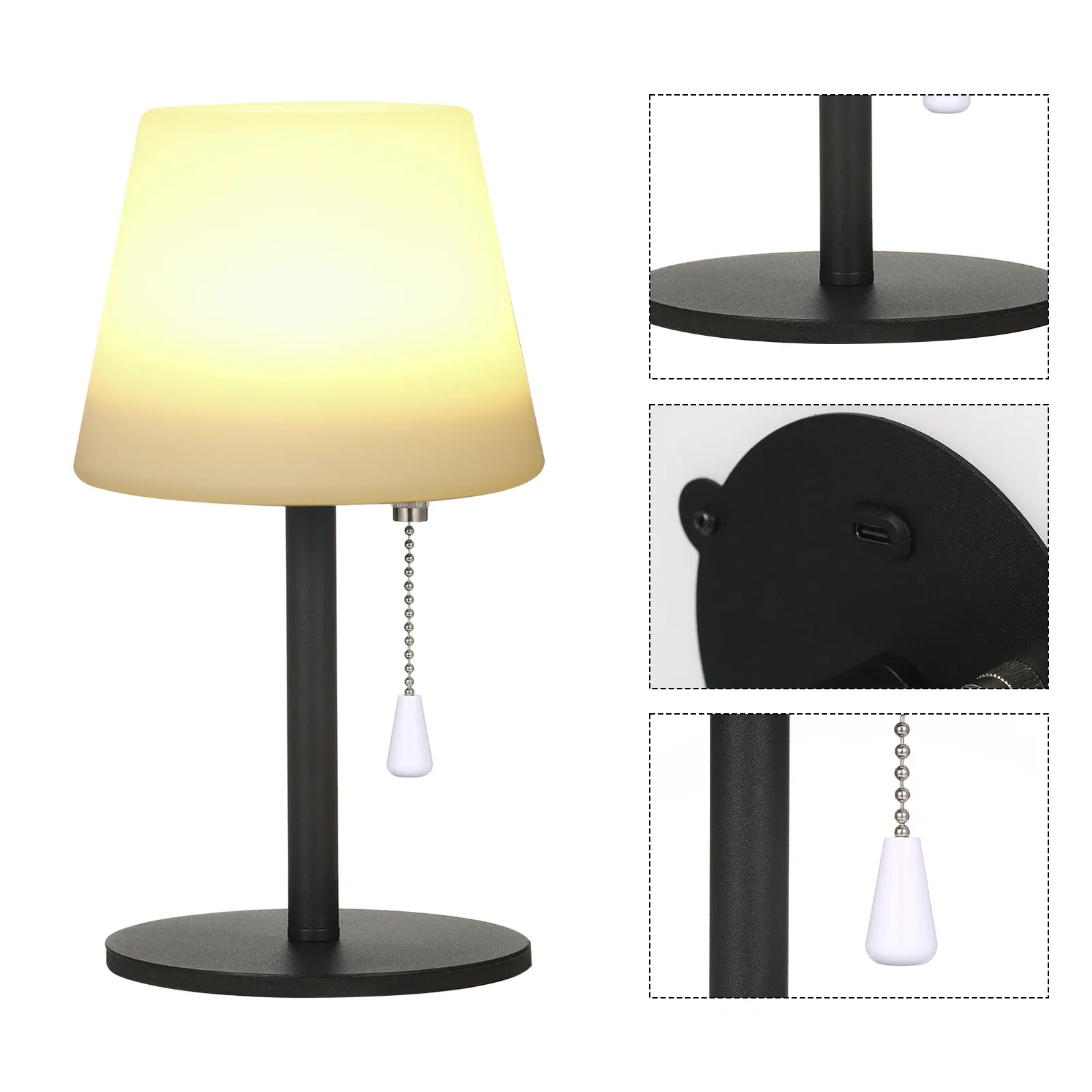 rgb table lamp colorful desk light with remote controller pull chain switch bedside lamp reading lamp usb rechargeable-39