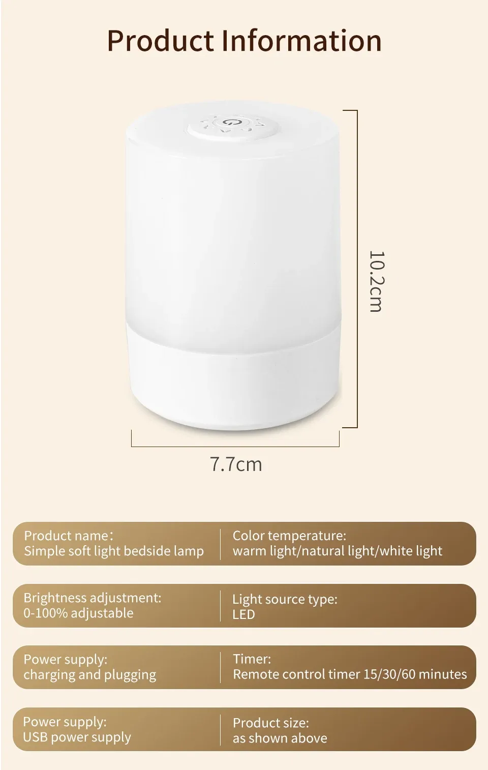 remote control switch rechargeable three colors lights bedroom portable table bedside night lamp-52