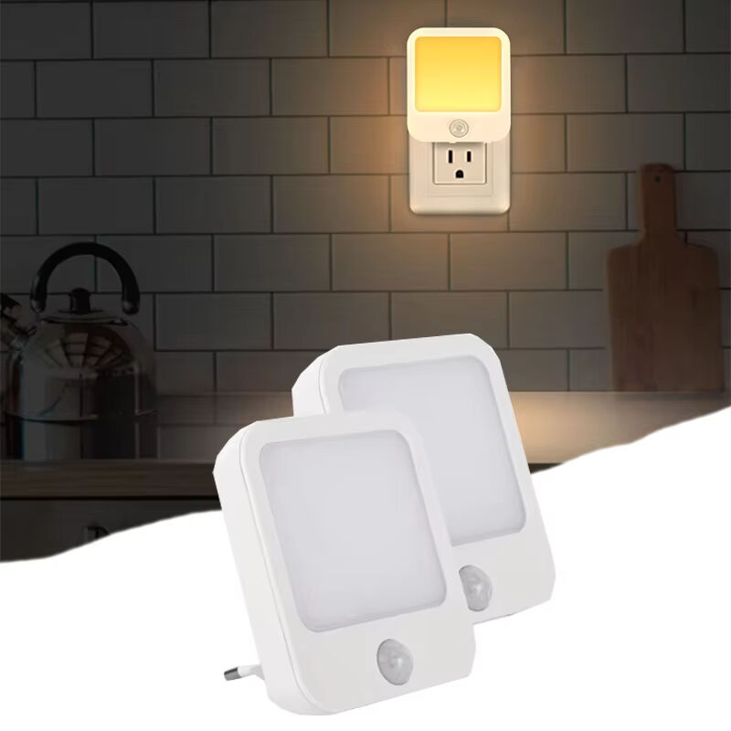 Kids Bedside Lamp Night Light with US/EU Plug Smart Motion Sensor LED Night Light Home Wall Lamp Suitable for Hallway