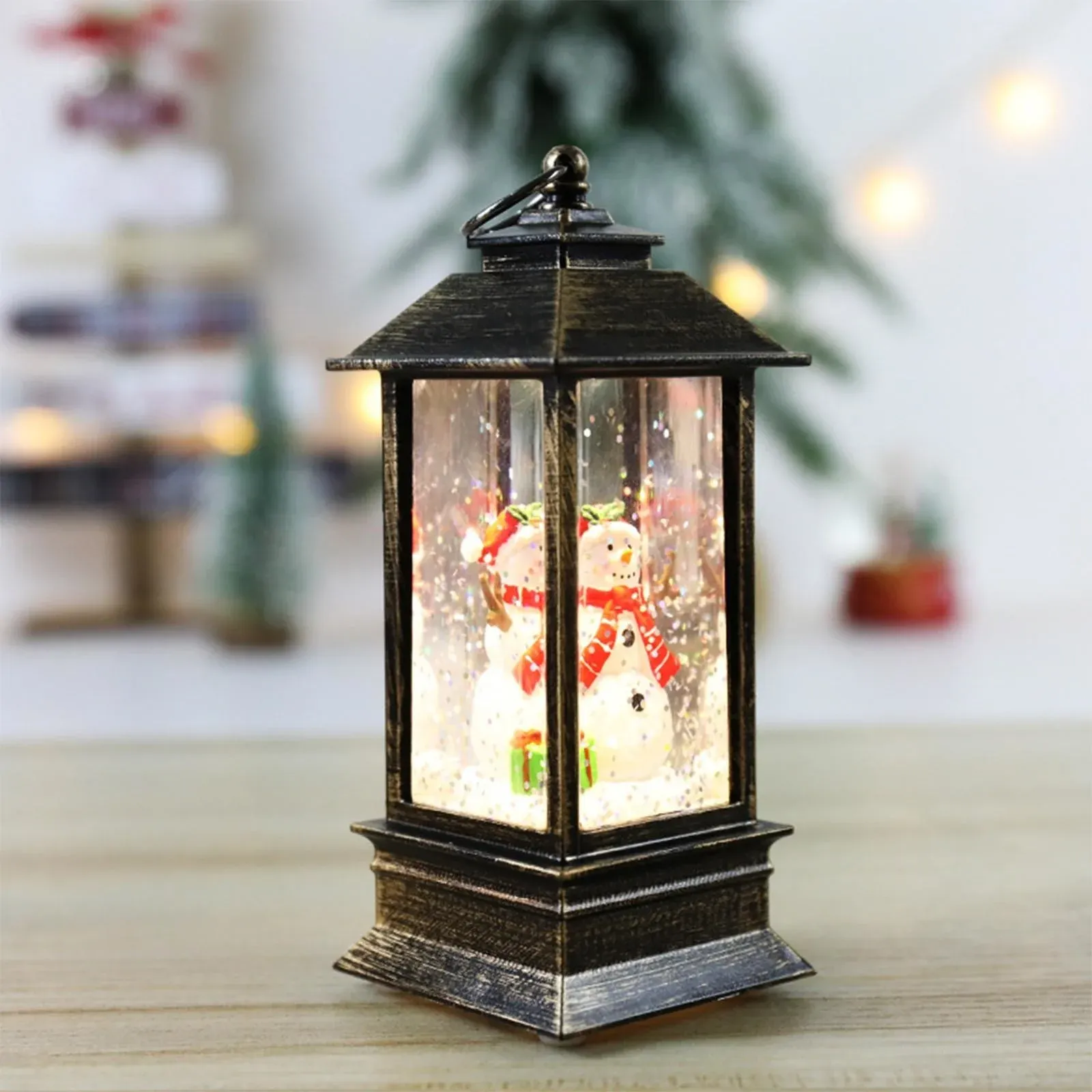 merry christmas decoration christmas lanten led globe hanging vintage santa lamp snowman tea led lantern light castle-59