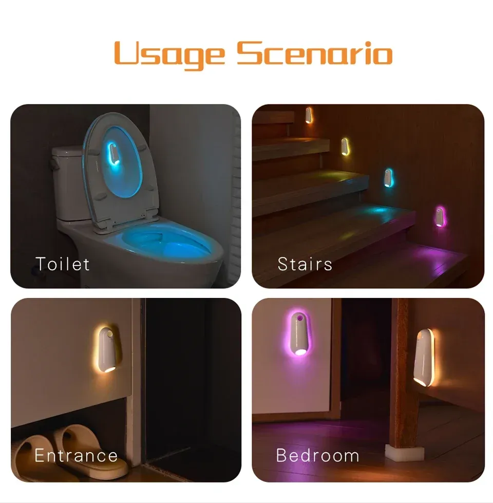 usb rechargeable wireless waterproof rgb toilet night light -46