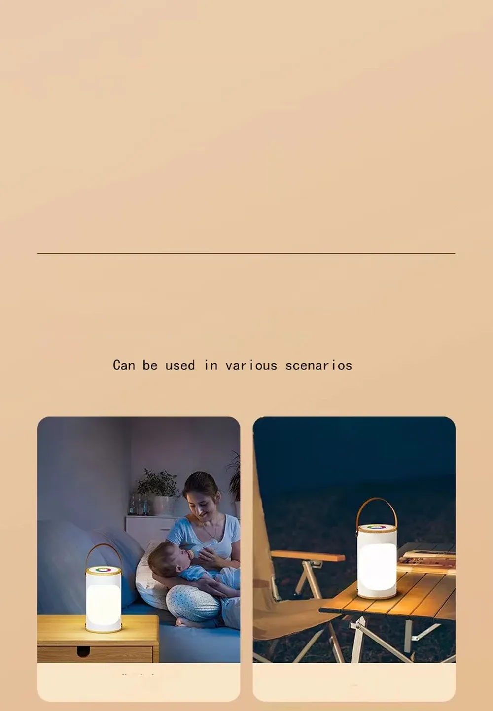 led touch charging home night light couple mother baby breastfeeding bedside lamp portable rainbow atmosphere camping light-50