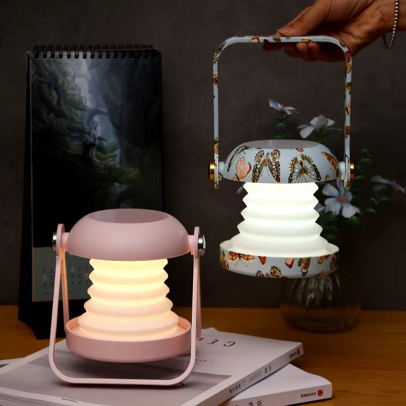 Multi function Handheld Atmosphere Makeup Mirror Folding outdoor Lantern Christmas Night Lights lights