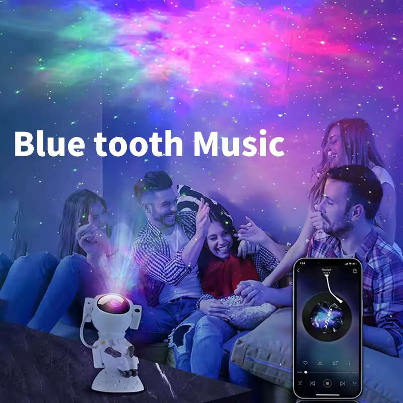 New Product Blue tooth Music Astronaut Galaxy Projector Lamp Spaceman Star Projector Night Light