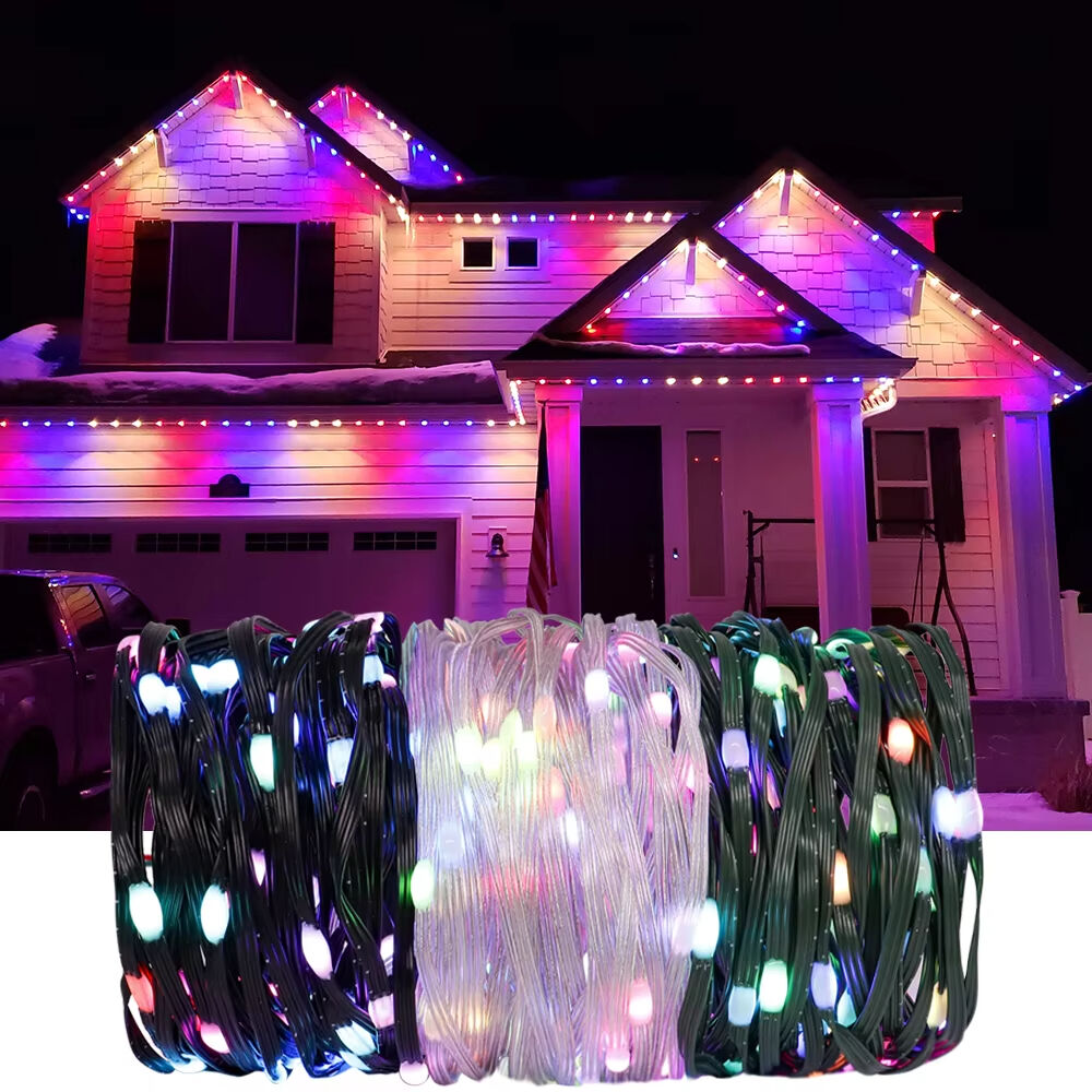 Dream Color LED String WS2812 RGBIC Party Christmas Lights Addressable Individually String Outdoor Waterproof 5M-20M 5V