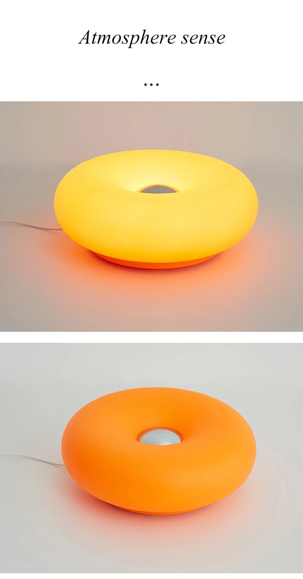 bedroom bedside lamp usb plug bauhaus living room dining room decoration donut ambient light-49