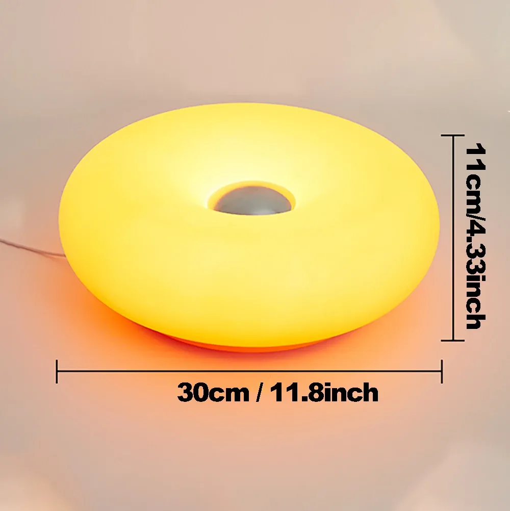 bedroom bedside lamp usb plug bauhaus living room dining room decoration donut ambient light-38