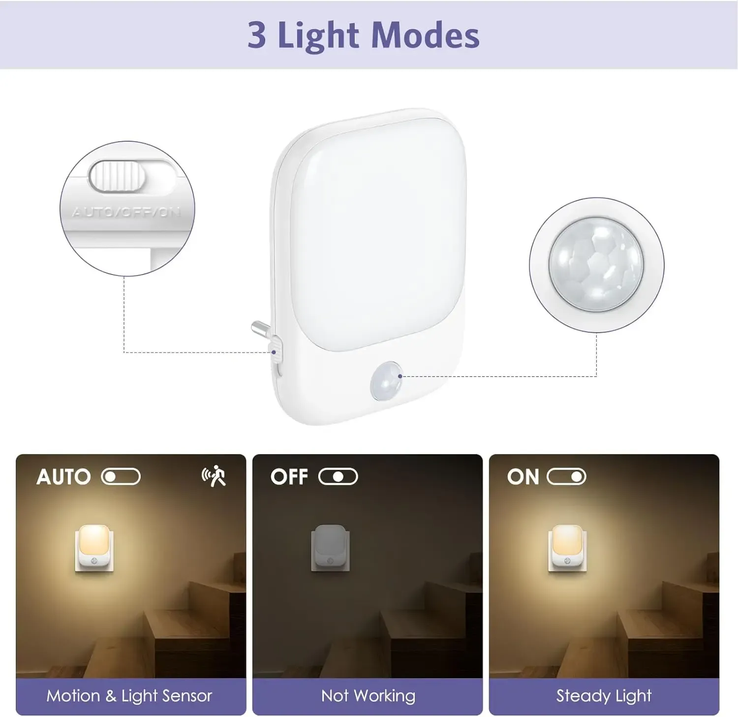 plug in led motion sensor night lights for kids bedroom auto dusk to dawn sensor dimmable wireless cabinet lamp-46