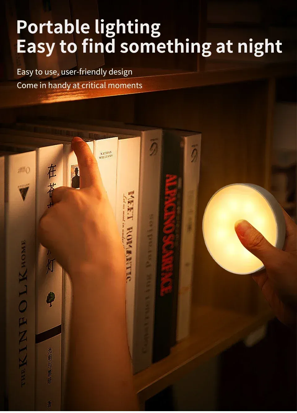 rechargeable wireless rgb under cabinet lights motion sensor night -6
