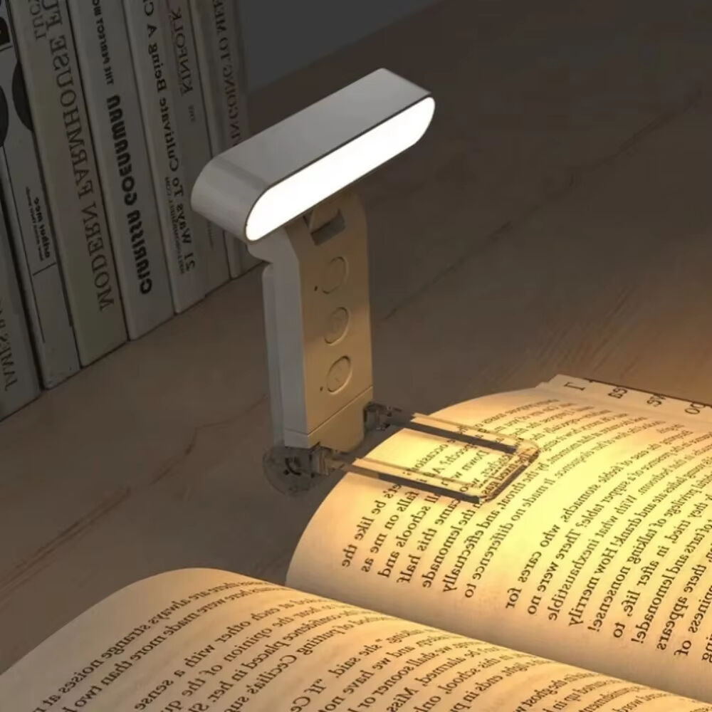 Usb Rechargeable LED Portable Reading Lamp, Rechargeable Lamp on the Book Mini Foldable Clip Book Lamp Led Reading Night Light