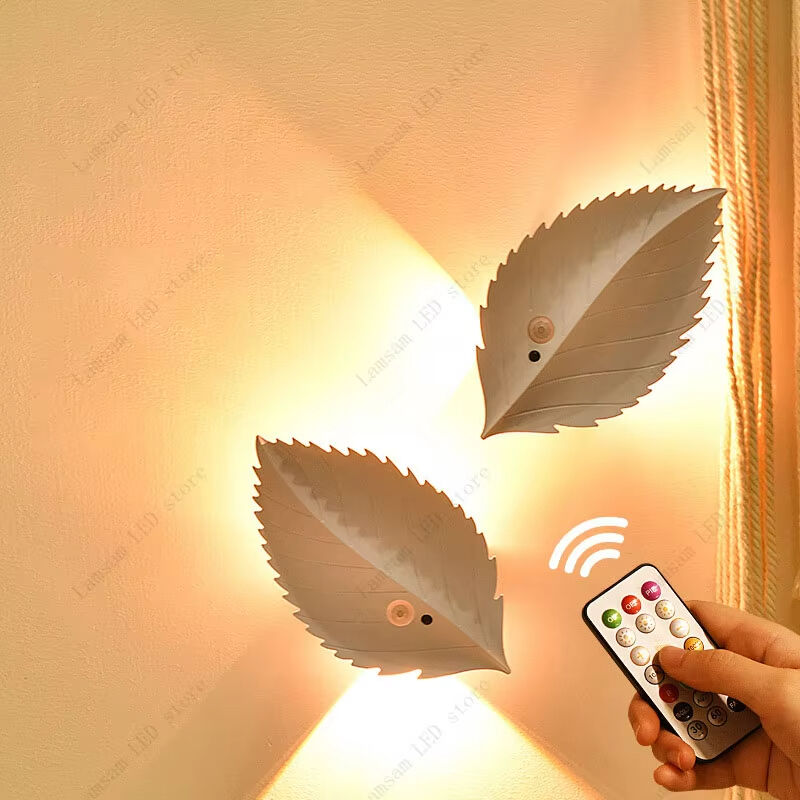 Motion-sensing and Remote Control USB Rechargeable Wall sensor light indoor