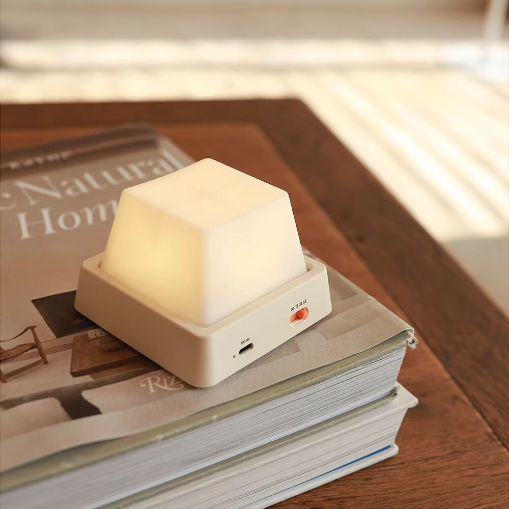 Rechargeable Keyboard Shape Press Night Lamps