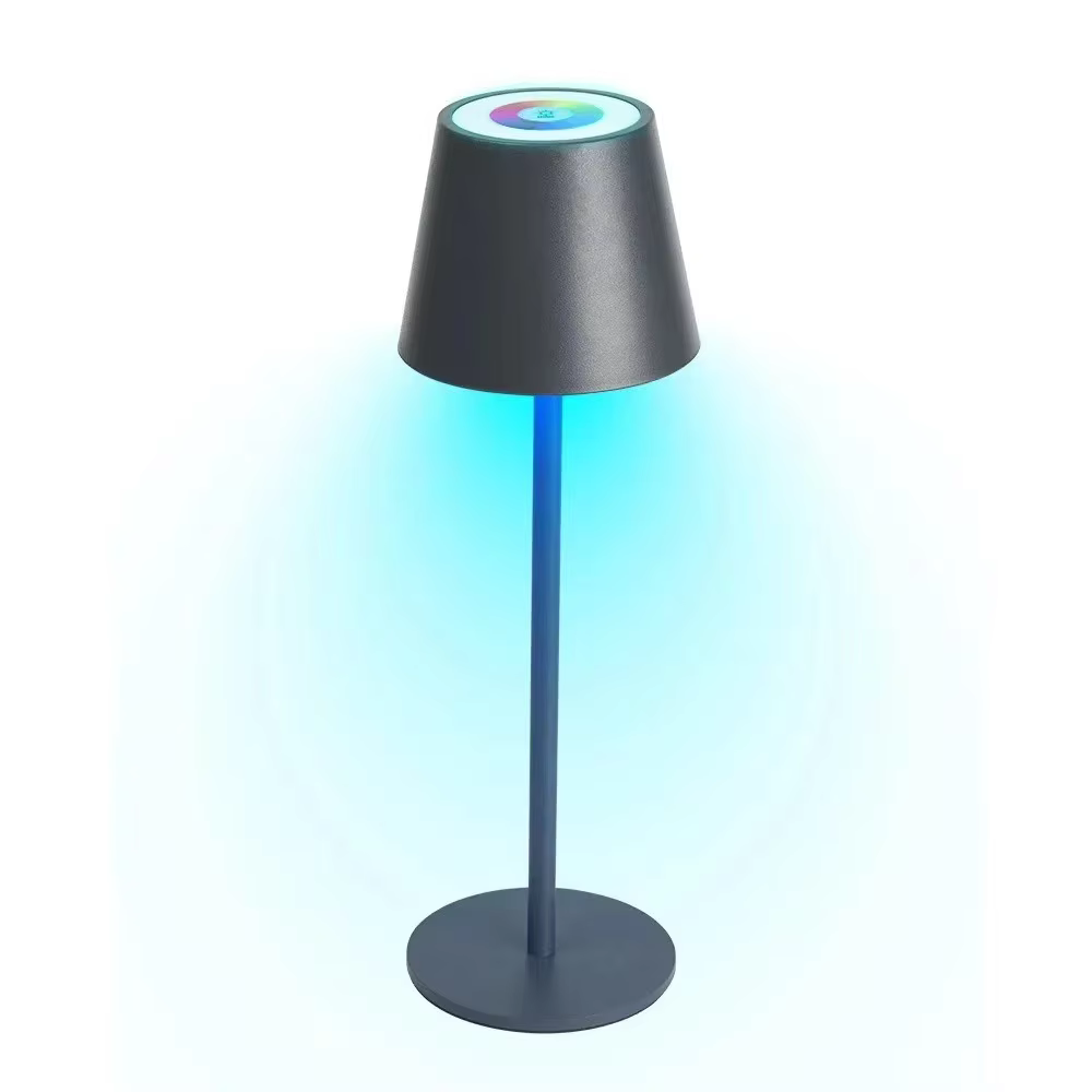 Hotel Cordless Usb Rechargeable Table Lamp Poldina Waterproof Touch Switch Table Lamp for Bedroom Hotel Living Room Restaurant
