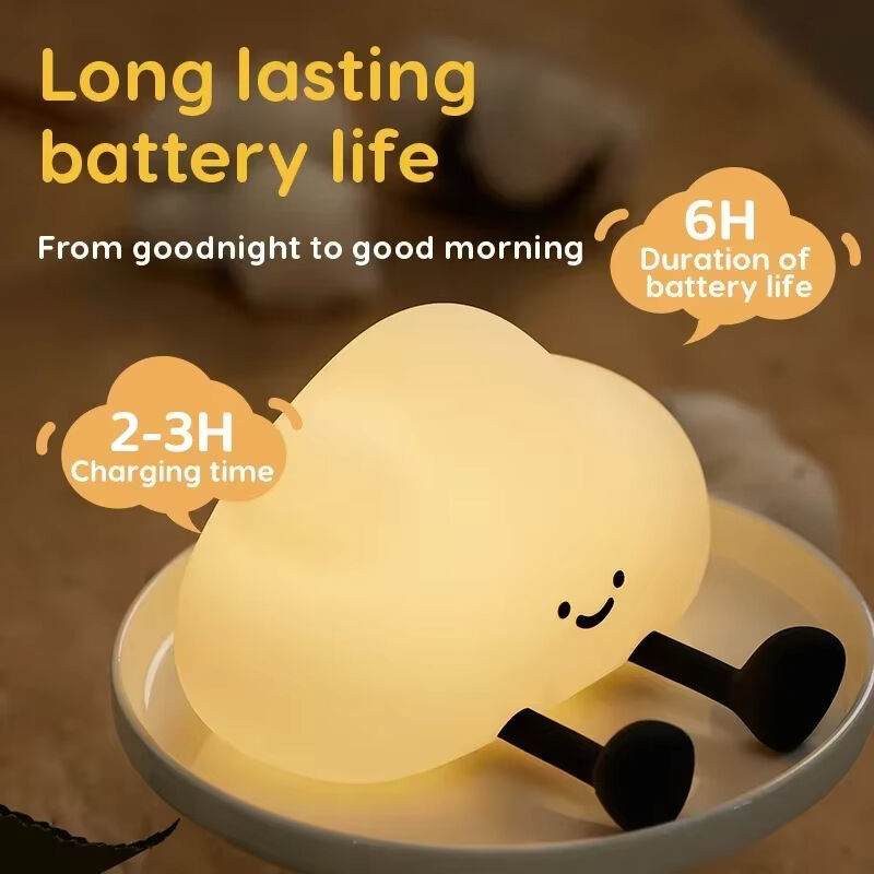 ไฟกลางคืนรูปคลาวด์ซิลิโคนชาร์จ USB ได้